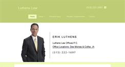 Desktop Screenshot of luthenslaw.com