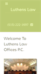 Mobile Screenshot of luthenslaw.com