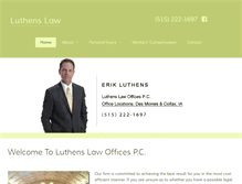 Tablet Screenshot of luthenslaw.com